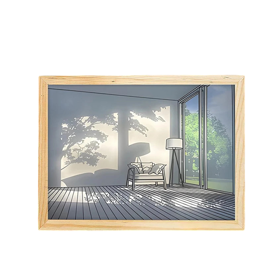 Sunlight Window Wooden Photo Night Luminous