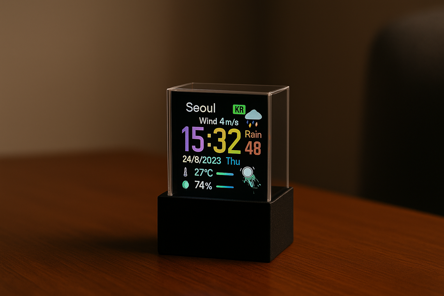 Cube Photo Display Holographic