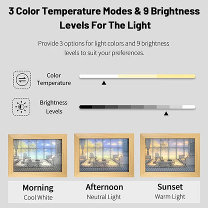 Sunlight Window Wooden Photo Night Luminous