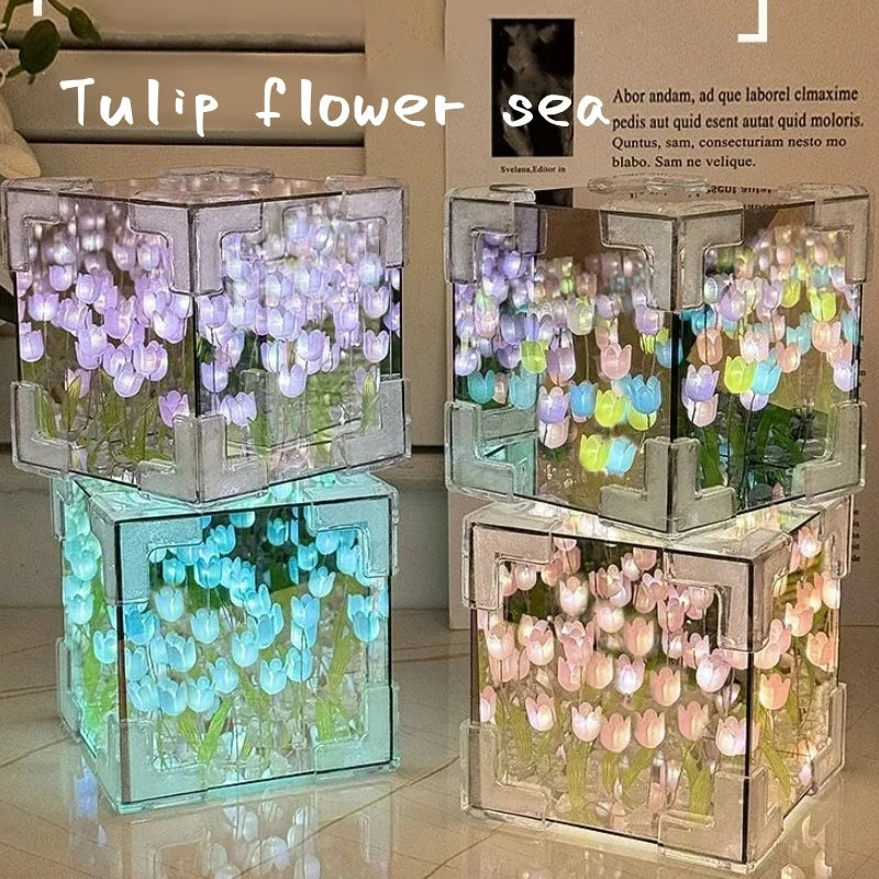 Tulip Flower Cube