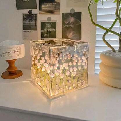 Tulip Flower Cube