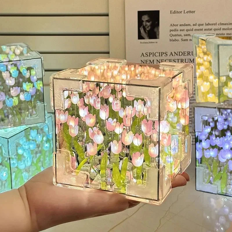 Tulip Flower Cube