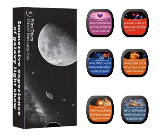 Galaxy Star Projector Night Light Discs Realistic