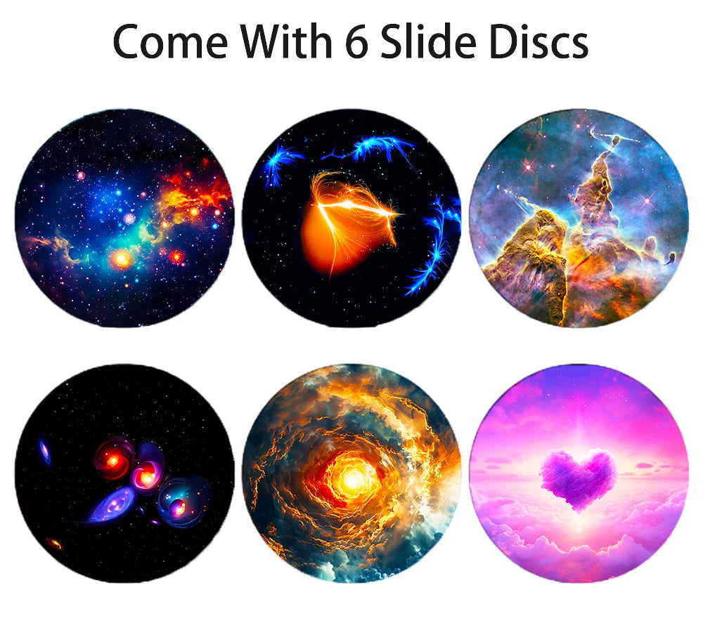Galaxy Star Projector Night Light Discs Realistic