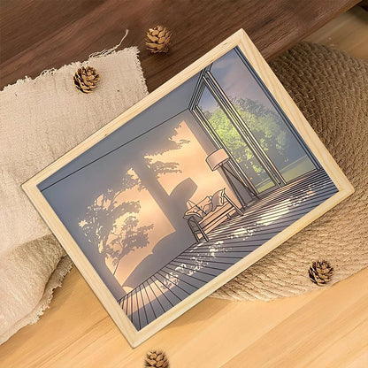 Sunlight Window Wooden Photo Night Luminous