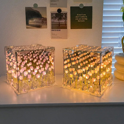 Tulip Flower Cube
