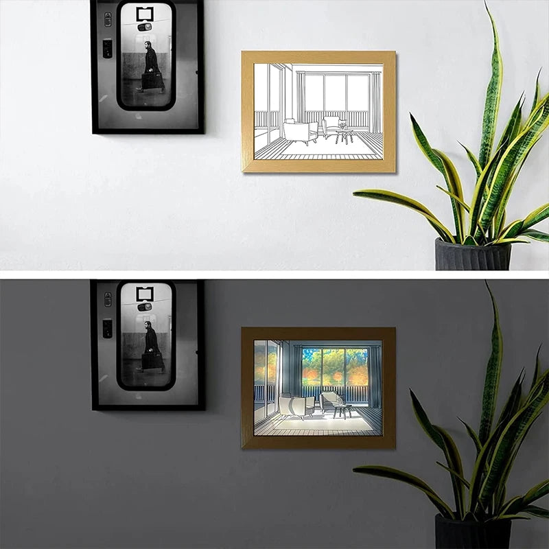 Sunlight Window Wooden Photo Night Luminous