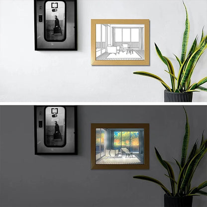 Sunlight Window Wooden Photo Night Luminous